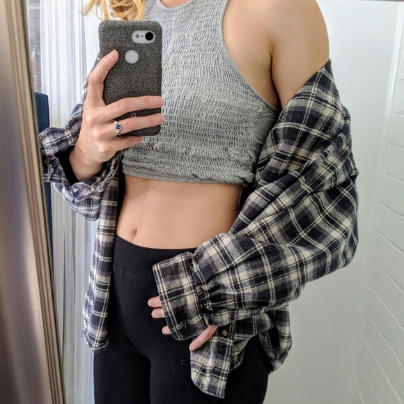 Blue Oversized Flannel - Picture 5 of 5